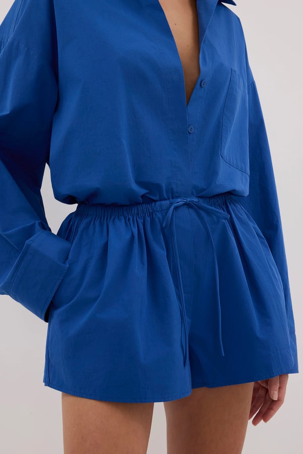 DISSH INA COBALT LIGHTWEIGHT COTTON SHORT
