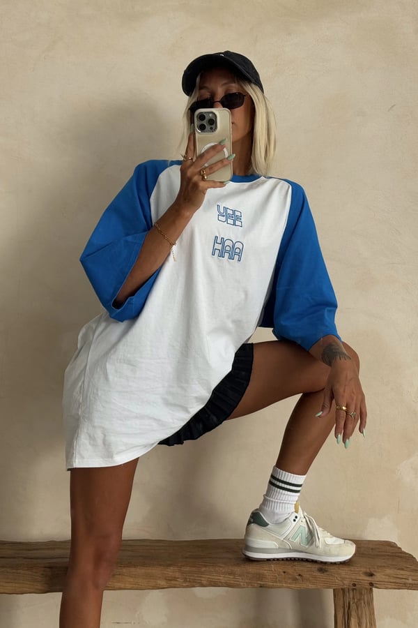 Cracker Day Club Yee Haa Raglan Tee Shirt 