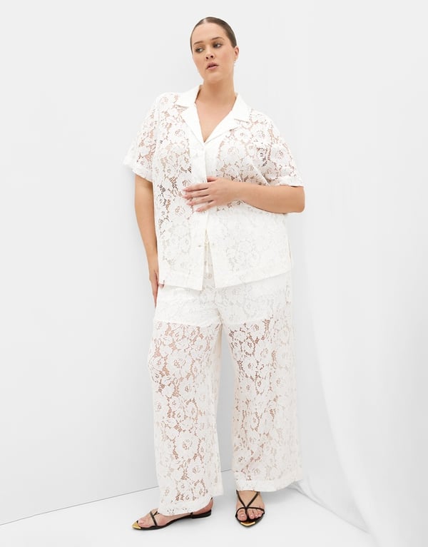 City Chic Lani Lace Shirt